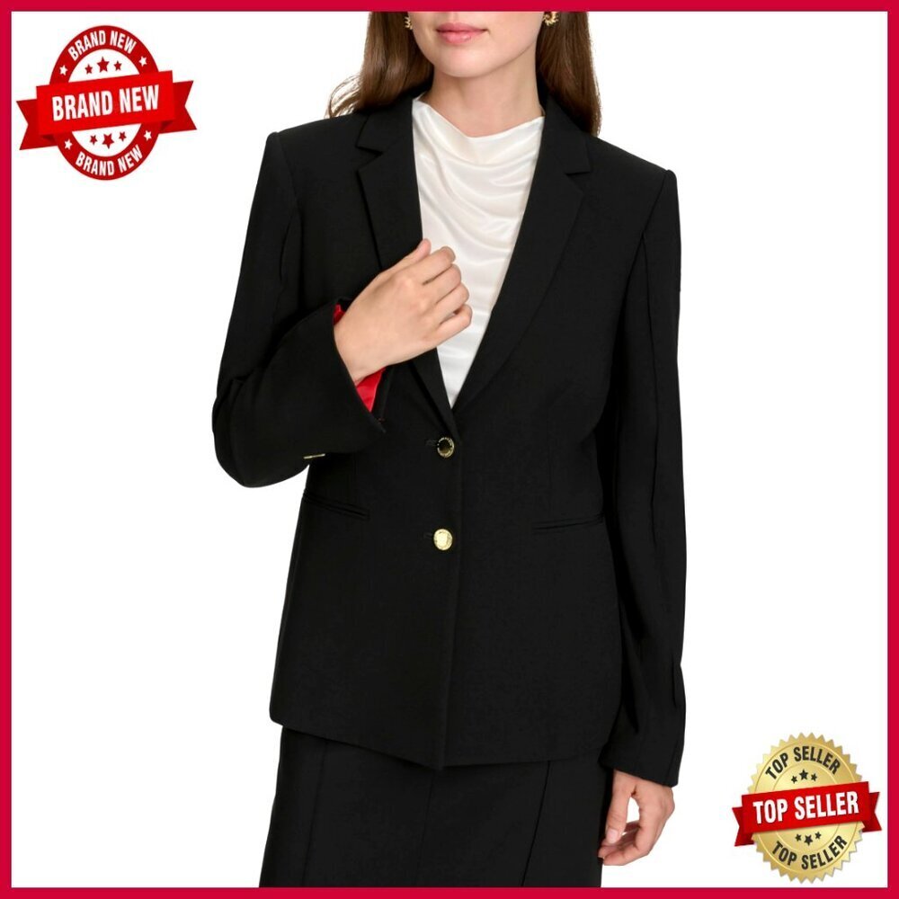 Regular Fit Two Button Woven Blazer for Office Workwear